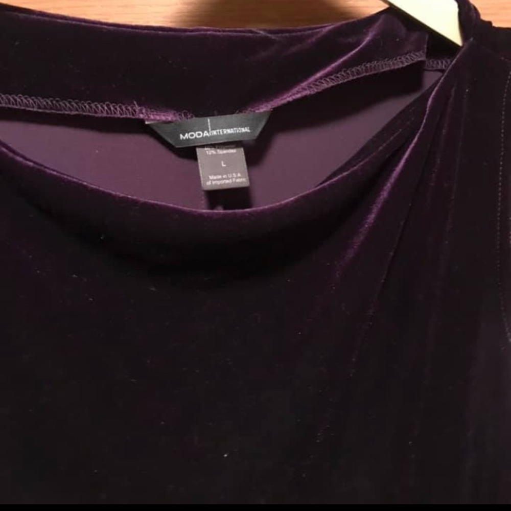 Gorgeous Moda International long velour dress